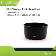 HB-37 Bayonet Plastic Lens Hood for Nikon Nikkor AF-S VR 55-200mm f/4-5.6G IF-ED