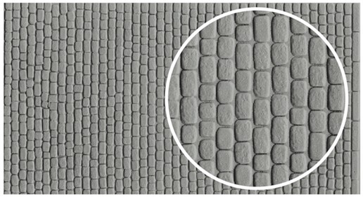 Wills SSMP204 Granite Setts x 4 Sheets Grey Model Railway Hobby OO Gauge Plastic