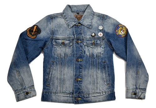 Dragonfly Clothing Youth Boys KISS 96 Gargoyle Denim Jacket New S, M, XL - Picture 2 of 4