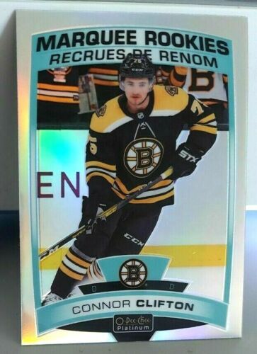 Connor Clifton OPC Platinum Rainbow Marquee Rookies #185 Boston Bruins RC 2020
