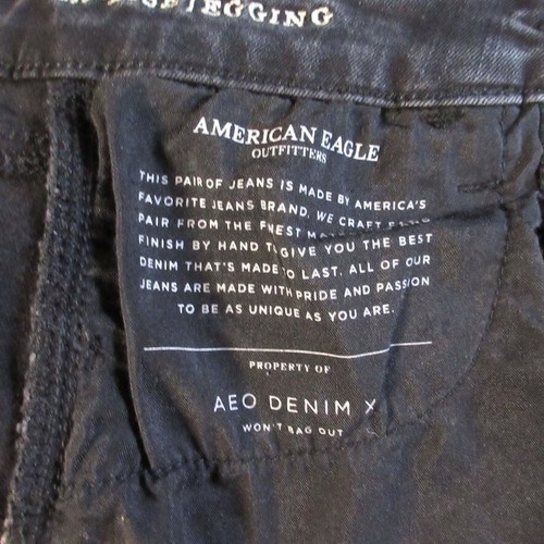 American Eagle Jegging 2 Womens Super Stretch Hi-Rise Destroyed Measures 26x27 - Picture 7 of 11