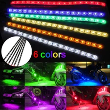 Waterproof 12''/15 DC 12V Motor LED Strip Underbody Light For Car Motorcycle