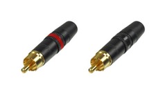 2x REAN Neutrik NYS-373-0 NYS-373-2 Cinchstecker vergoldet RCA Cinch Paar NYS373
