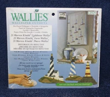 Wallies Wallpaper Cutouts - 25 Warren Kimble Lighthouse Wallies - Pre-Pasted