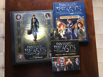 3 books! FANTASTIC BEASTS AND WHERE TO FIND THEM. Character, Making of, handbook