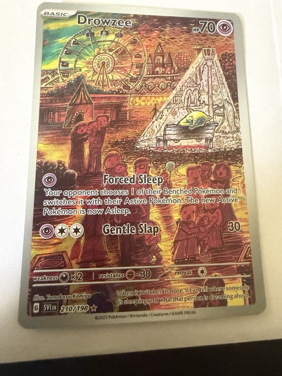 The Pokémon Company Drowzee 210/198 SV01 Scarlet & Violet Illus Rare Holo EN