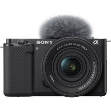 Sony Alpha ZV-E10 (ILCZV-E10L/B) Mirrorless Digital Camera & 16-50mm Lens