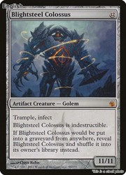 Blightsteel Colossus 99/155 Mirrodin Besieged Mythic Rare MTG