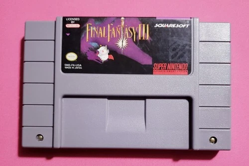 Final Fantasy III Super Nintendo SNES Authentic Cleaned And Tested NM 🔥