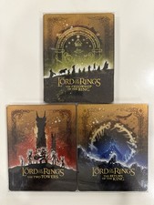 The Lord of the Rings Trilogy SteelBooks 4K UHD Region Free Extended Ed Ship