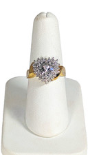 10K Gold & Diamond Ring, Size 7