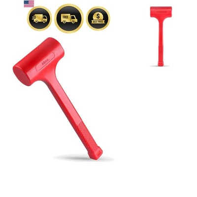 3-LB 48-OZ  Dead Blow Hammer and Unicast Mallet, Neon Red Color | Durable Uni...