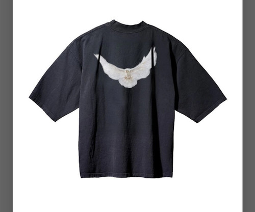 T-shirt Yeezy Gap Engineered by Balenciaga Colomba manica 3/4 nera - taglia XL - Foto 1 di 2