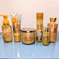 6 Pc Set DISNEY PRINCESS BELLE Bath Body Works 3 Wick Candle Mists Cream Soaps