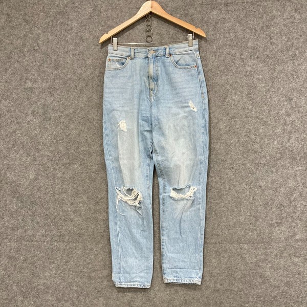 Dr Denim Womens Jeans Size 28 AU 10 Blue Destiny Nora Ripped Straight 813