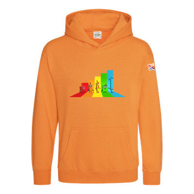 Offiziell lizenzierter Numberblocks Line-up Rainbow Kinder Hoodie