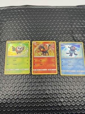 Rowlet SM22, Litten SM23 & Popplio SM24 LP Lot Sun & Moon Promo