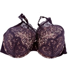 Thirdlove 24/7 Lace Contour Plunge Black Lace Bra Size 40F