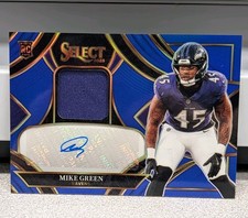 2025 Panini Select - RPA Prizm Blue Mike Green #107/149