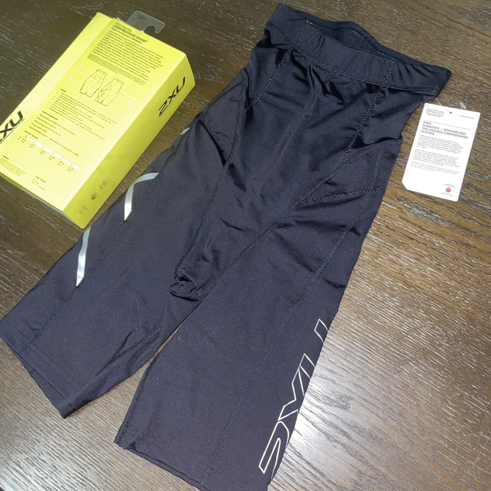 NWT 2XU Post-Natal Sport Compression Shorts (Black/Silver) X-Small WA3600b - Image 4 of 4