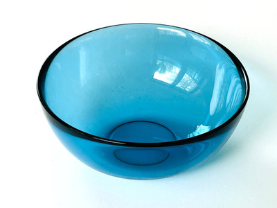 Orrefors Schweden Glasschale D 12,5 cm fuga Serie Sven Palmqvist 60er Jahre