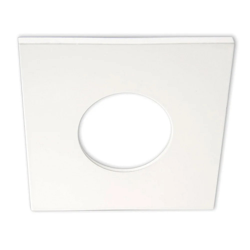 Cover Aluminium ECKIG für Einbaustrahler Sys-68, Weiß matt - Bild 2