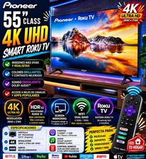 Pioneer Roku TV 55" 2160p 4K UHD LED Smart Roku TV HDR10 Wi-Fi Black