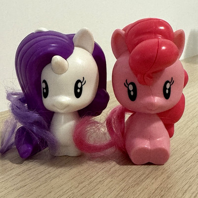 McDonalds 2018 My Little Pony Cutie Mark Crew Lot of 2 Rarity Pinkie Pie MLP Toy