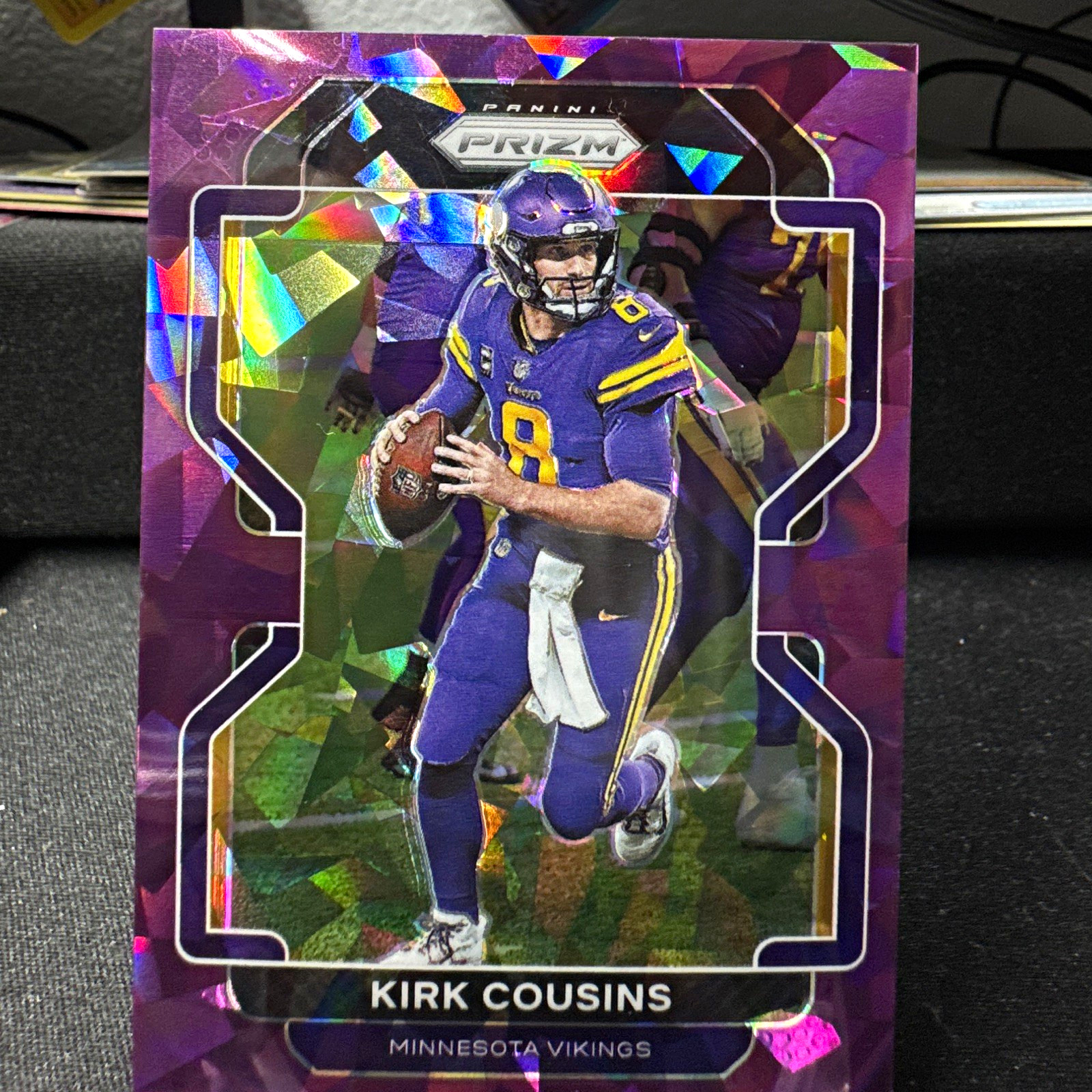 Panini Prizm 2021 Kirk Cousins #128 Purple Ice Prizm /225 Vikings