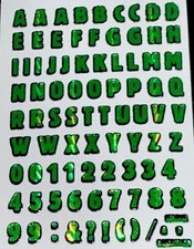 ALPHABET  NUMBERS STICKERS     ABCDE  012345     3 1/2  X 2 1/2   PRISMS    