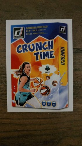 2025 Panini Donruss WNBA - Crunch Time Sabrina Ionescu #9 Press Proof