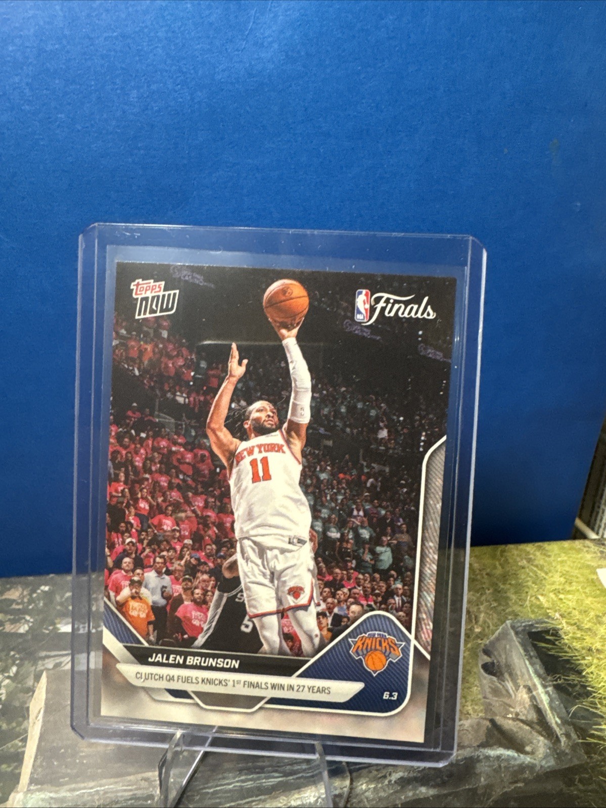 2025-26 NBA Topps NOW #326 JALEN BRUNSON New York Knicks Finals 