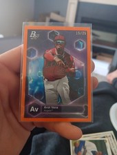 2022 Bowman Platinum Arol Vera Orange Precious Elements /25-Los Angeles Angels