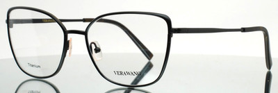 VERA WANG V710 BK Black Womens Butterfly Full Rim Eyeglasses 54-17-140 B:43