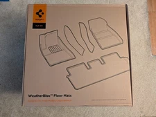 NIB Spigen WeatherBloc Floor Mat Set (Black) Tesla Model 3 Highland (2024-2025)