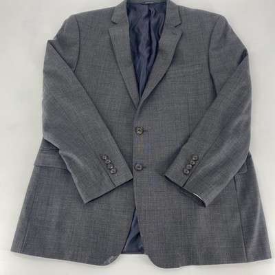Ralph Lauren Made Expressly For Dillards Mens Grey Wool Blazer Suit Jacket 46R