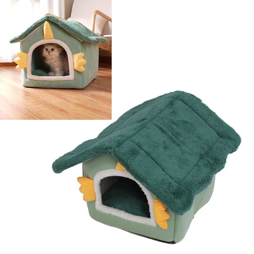 Pet Bed House Soft Warm Cat Bed Cave Detachable Cozy Dog House For Hamsters - Photo 3/18