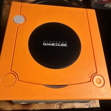 Nintendo GameCube Video Game Console orange top black bottom 