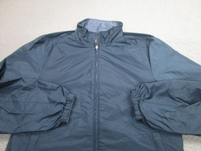 Prada Jacket Mens 48 Medium Navy Gray Reversible Nylon Linea Rossa