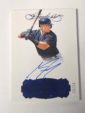 2017 Panini Flawless CLINT FRAZIER /15 Sapphire Autograph Card #FS-CF NY Yankees