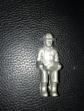 Deluxe Reading Fire Truck Driver - Silver plastic - No pegs