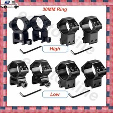 30mm Scope Rings Low/High Profile Mount for 11mm/20mm Rail