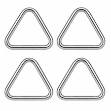 4 St&uuml;ck Edelstahl Triangel Ring Dreiecksring Verbinder Schnalle