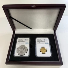 2024 G. Britain Proof £25 Gold & £2 Silver Britannia & Liberty Set NGC PF70 UCAM