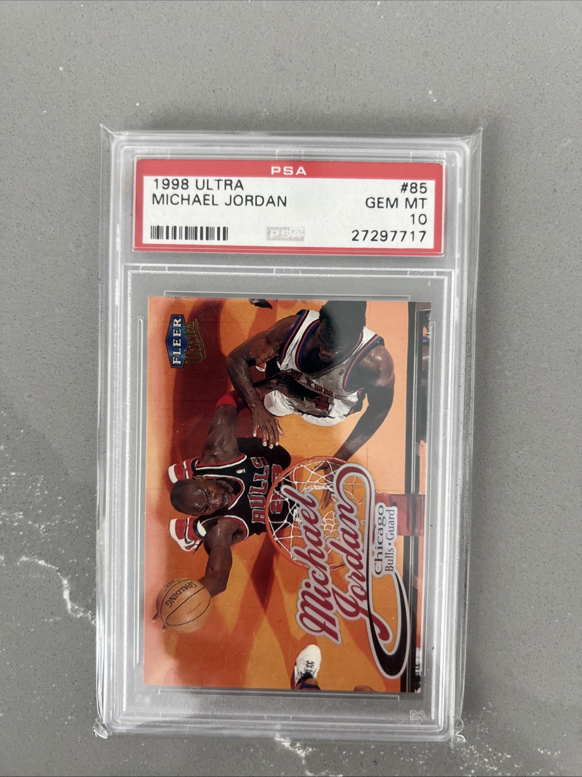 1998 Fleer Ultra #85 Michael Jordan Chicago Bulls HOF PSA 10 GEM MINT [Pop 292]