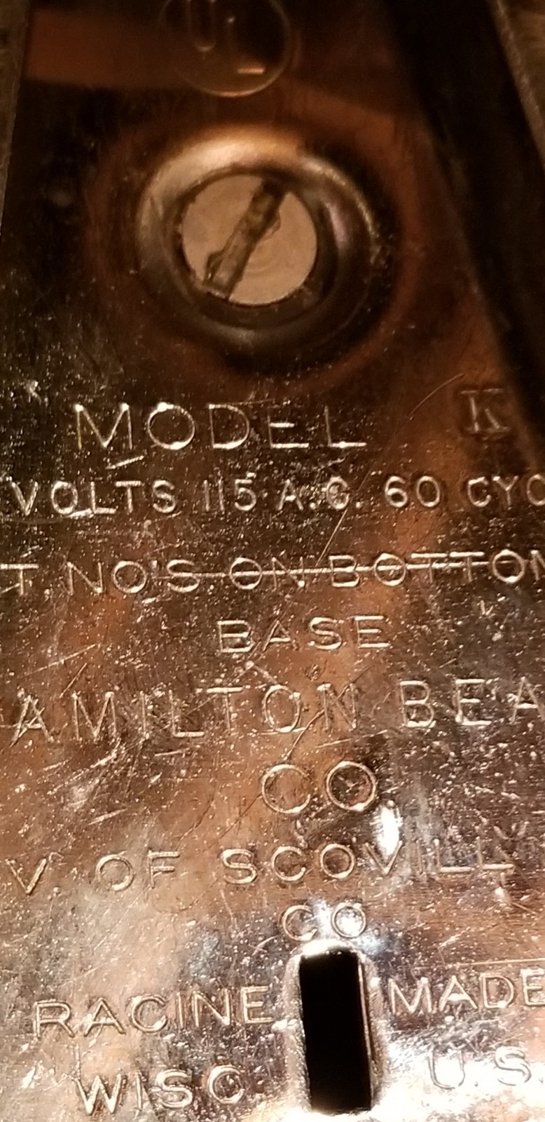 Vintage 1964 Hamilton Beach Stand Mixer Model K Clean Complete WORKS READ