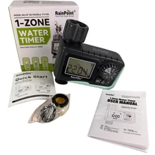 RainPoint 1 Zone Water Timer ITV105 Automatic Hose Faucet Timer Open Box Tested