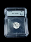 1947-D 10c Roosevelt Silver Dime - ICG MS66