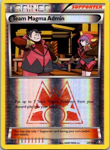 LP Team Magma Admin 29/34 {{Reverse Holo}} Double Crisis