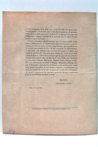 Quelques mots sur les Art. 32 et 36 de la Loi du 21 Germinal an XI 1844 - Picture 7 of 7